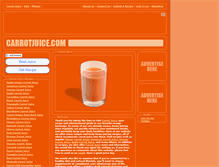 Tablet Screenshot of carrotjuice.com